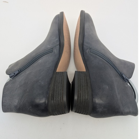 Vaneli Women Size 10M Gray Side Zip Ankle Boots Block Heel Pointed Toe - Picture 6 of 13